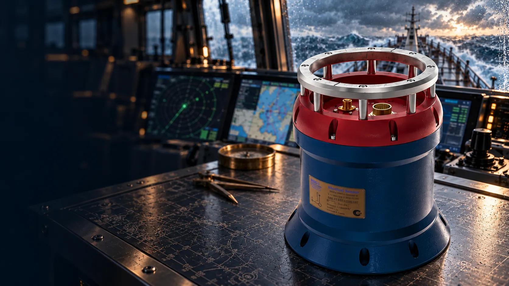 MSG-25 on the working surface of a modern ship bridge